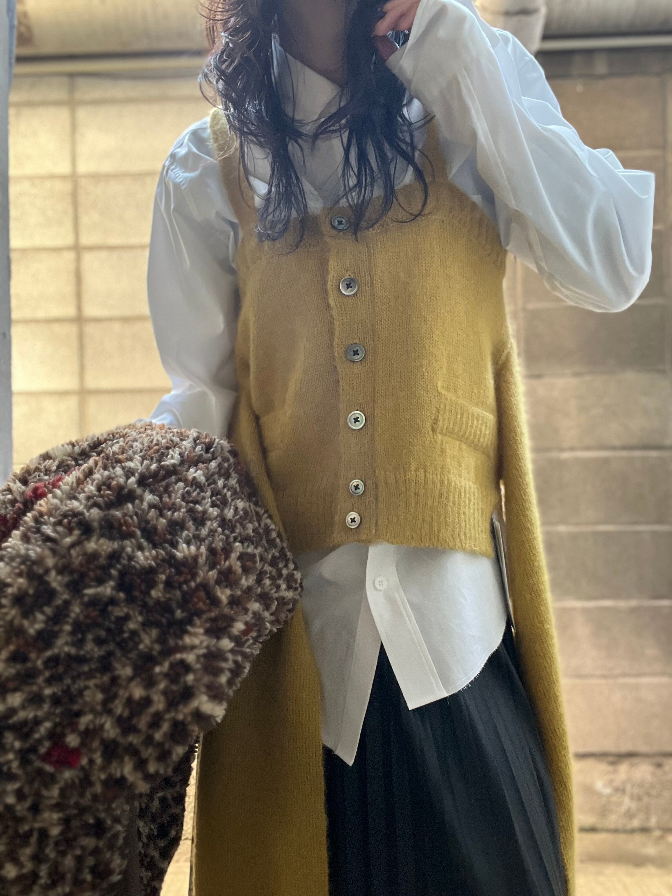 RYU KAGA - Mohair knit cami top (YELLOW) | Savvy（大分市セレクト