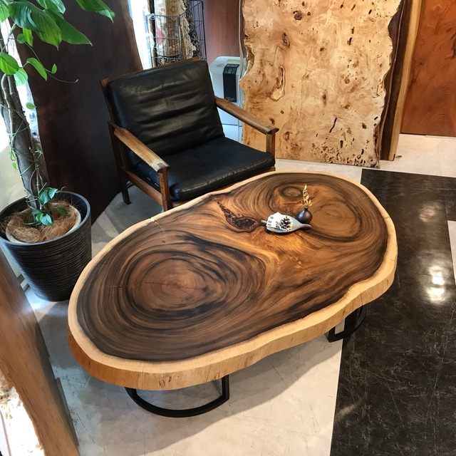モンキーポッド 一枚板 | 千年家具 - 一枚板 テーブル専門店