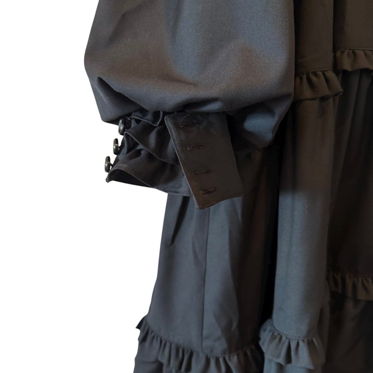 リボンドッキングスーツワンピース BLACK