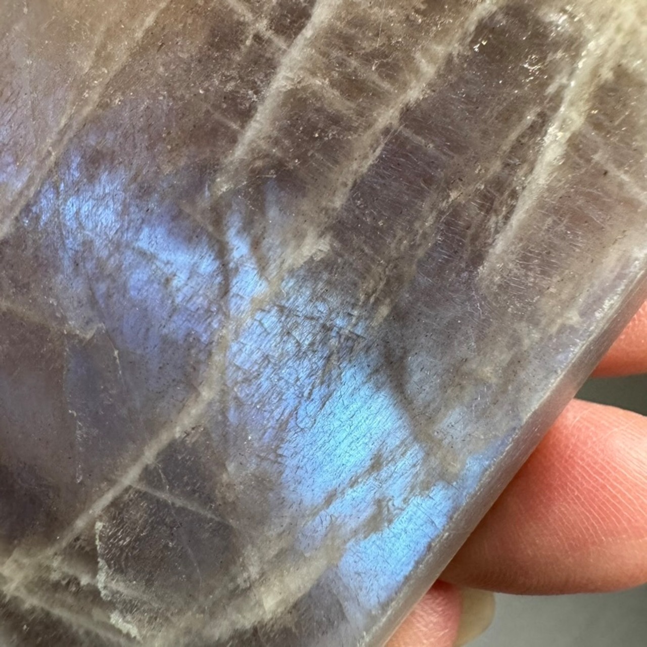 サンムーンストーンスラブ*231140*天然石プレート*天然石インテリア*置き物*インテリアストーン