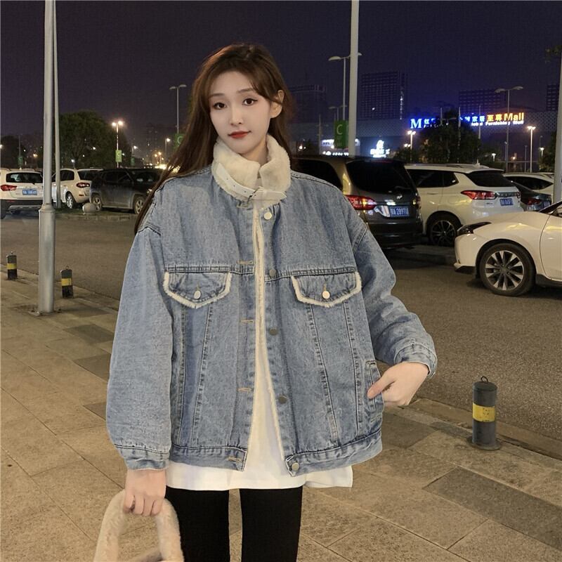 コート オータムウィンタースタンダードベルベットスタンドカラーカラートップス レトロ ストリート 秋物 冬物 1号婦人67561762450