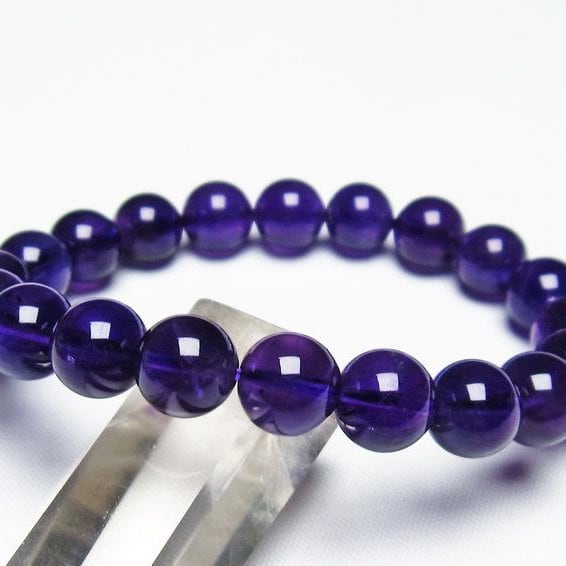 アメジスト ブレスレット 10mm 一点物 メール便送料無料 [M便 1/10] 111-21620