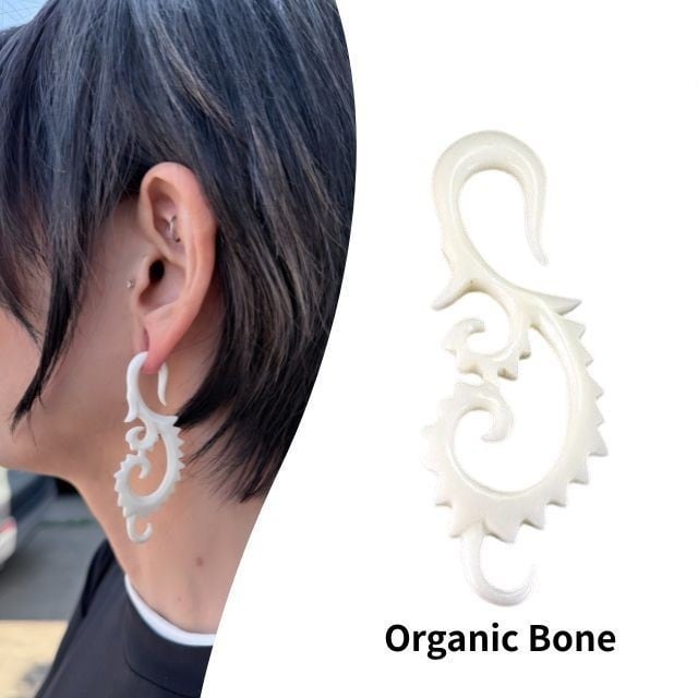 ボーンカービング 6G 骨 オルナメンタル ポリネシア マオリ族 拡張