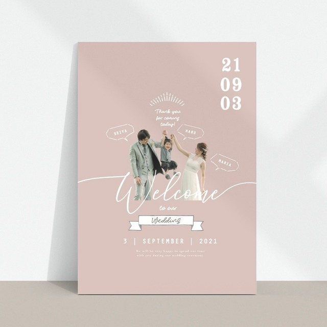 選べるカラー｜ウェルカムボード｜パネルボード