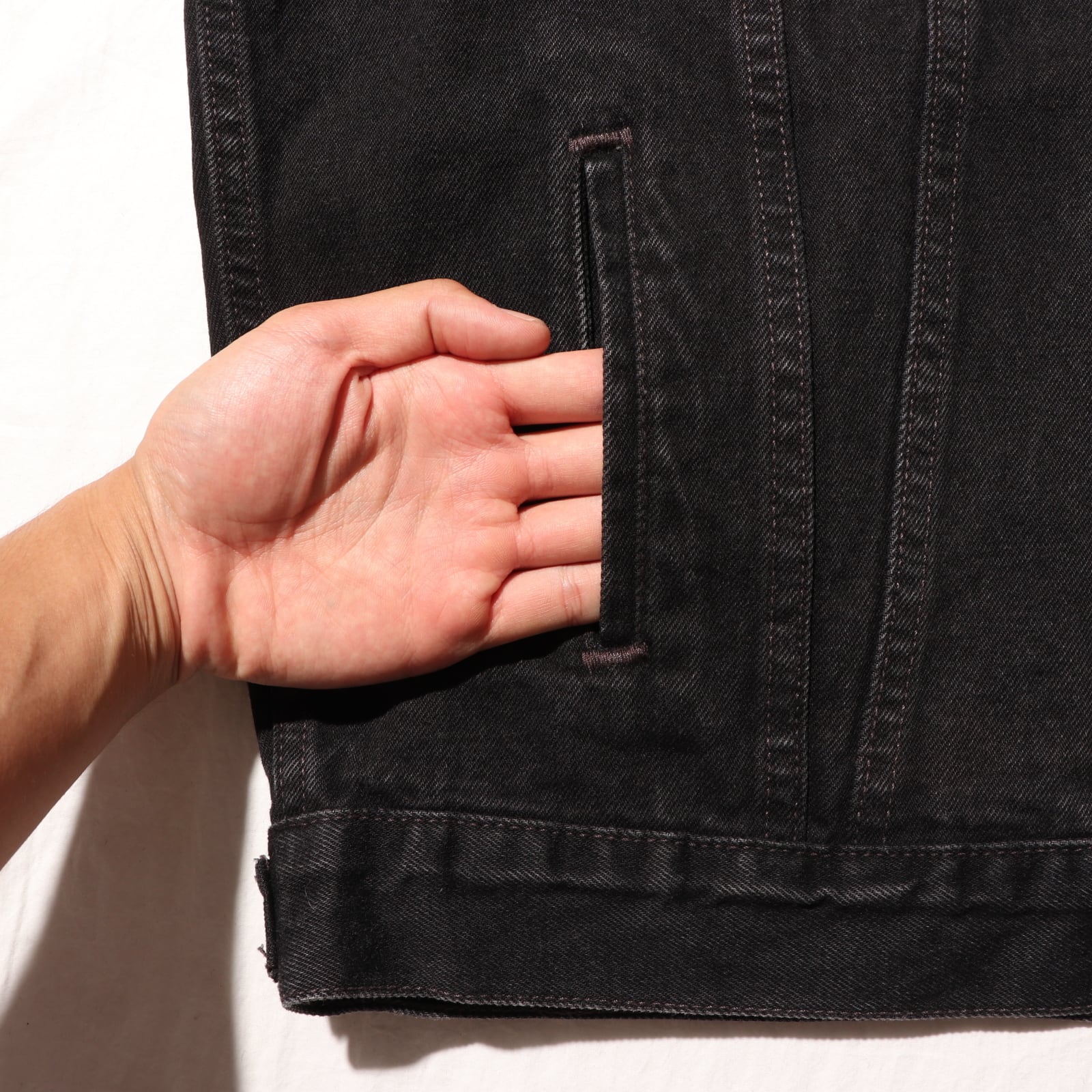 美品 L 70507 USA 95年 Levi's サルファーブラックデニムジャケット