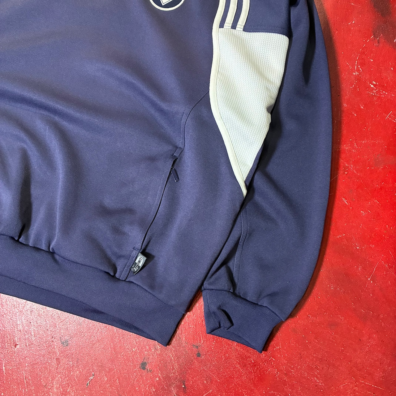 90s〜00s adidas ハーフジップトラックジャケット ネイビー アディダス