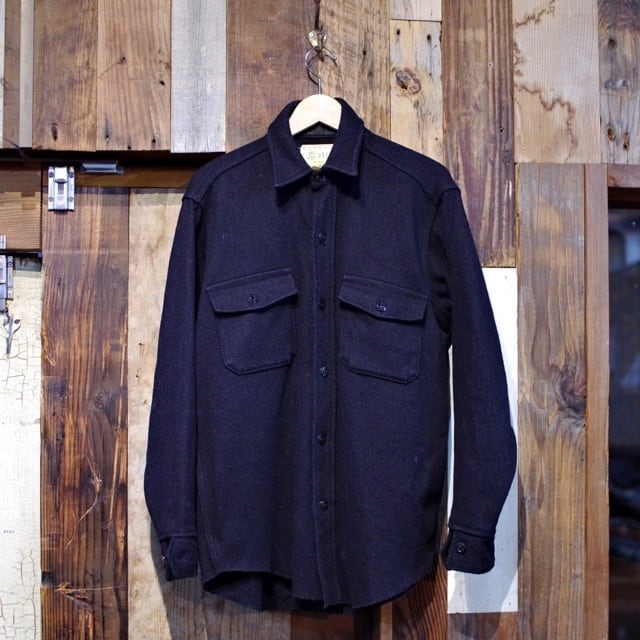 1970s~ Melton Outer Wear Wool C.P.O Shirt / メルトン ウール CPO シャツ Made in USA !!  | 古着屋 仙台 biscco【古着 & Vintage 通販】 powered by BASE