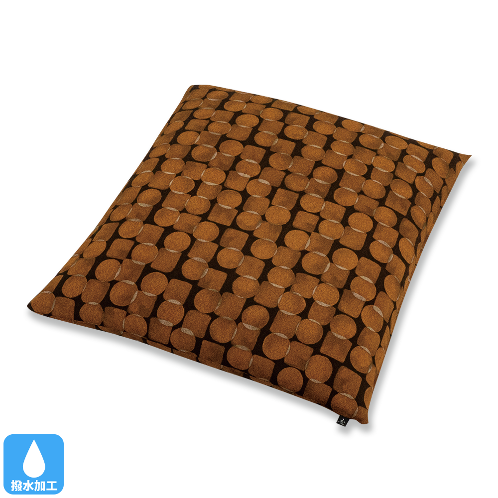 Tabi suru monyo/旅する文様 座布団(カバーのみ)Amaoto TT(茶)59×63