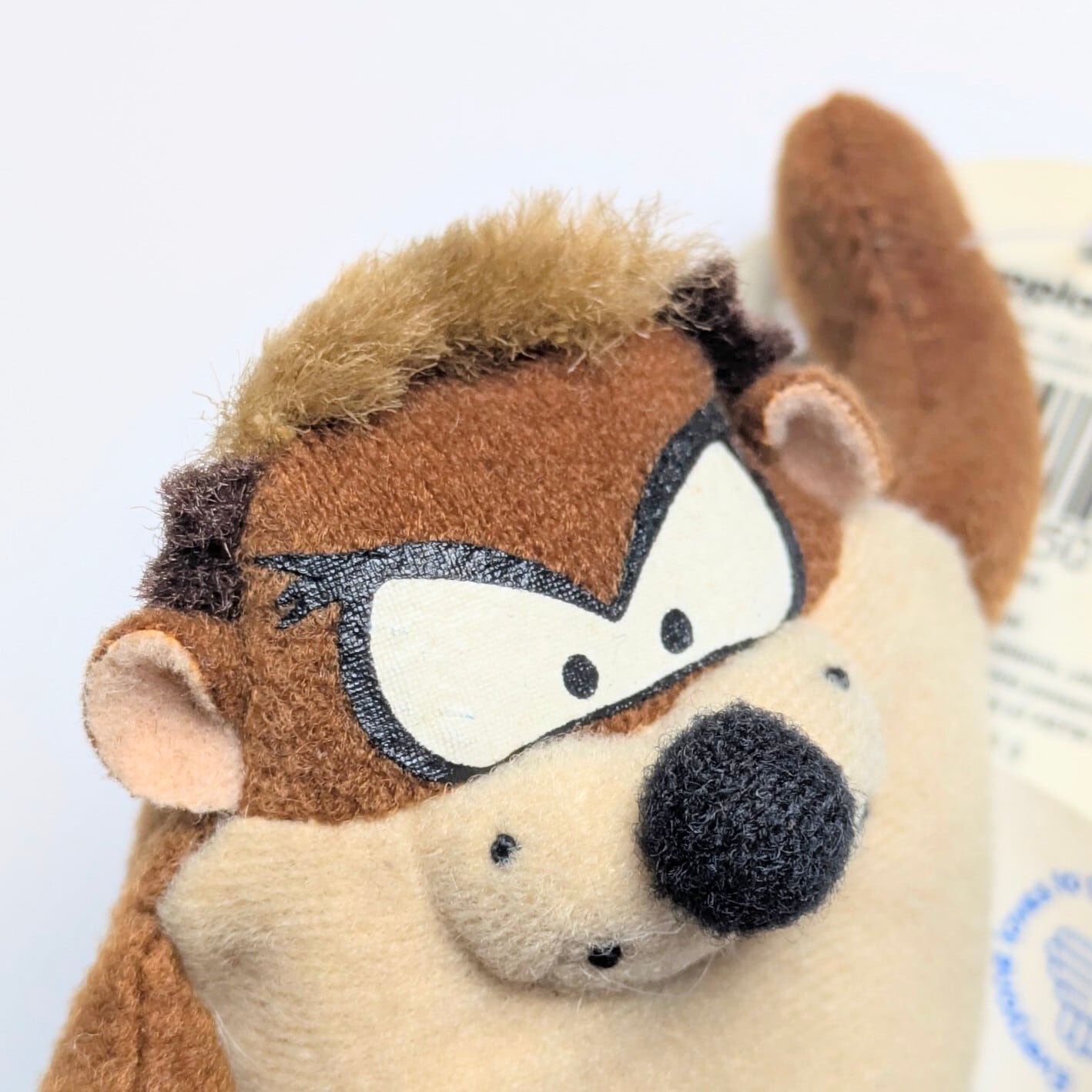 ☆VINTAGE 1999☆【 Looney Tunes ( ルーニーテューンズ )】 タズマニアンデビル / TAZ / マスコットキーホルダー / ぬいぐるみキーホルダー〚アメリカン雑貨 アメトイ〛