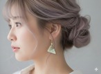 時を纏う輝き｜ローマングラスの六角ピアス　SV925