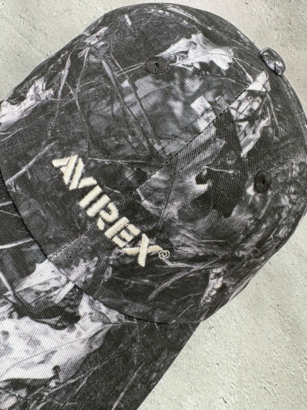 AVIREX / アヴィレックス リアルツリー カモ柄 キャップ ブラック