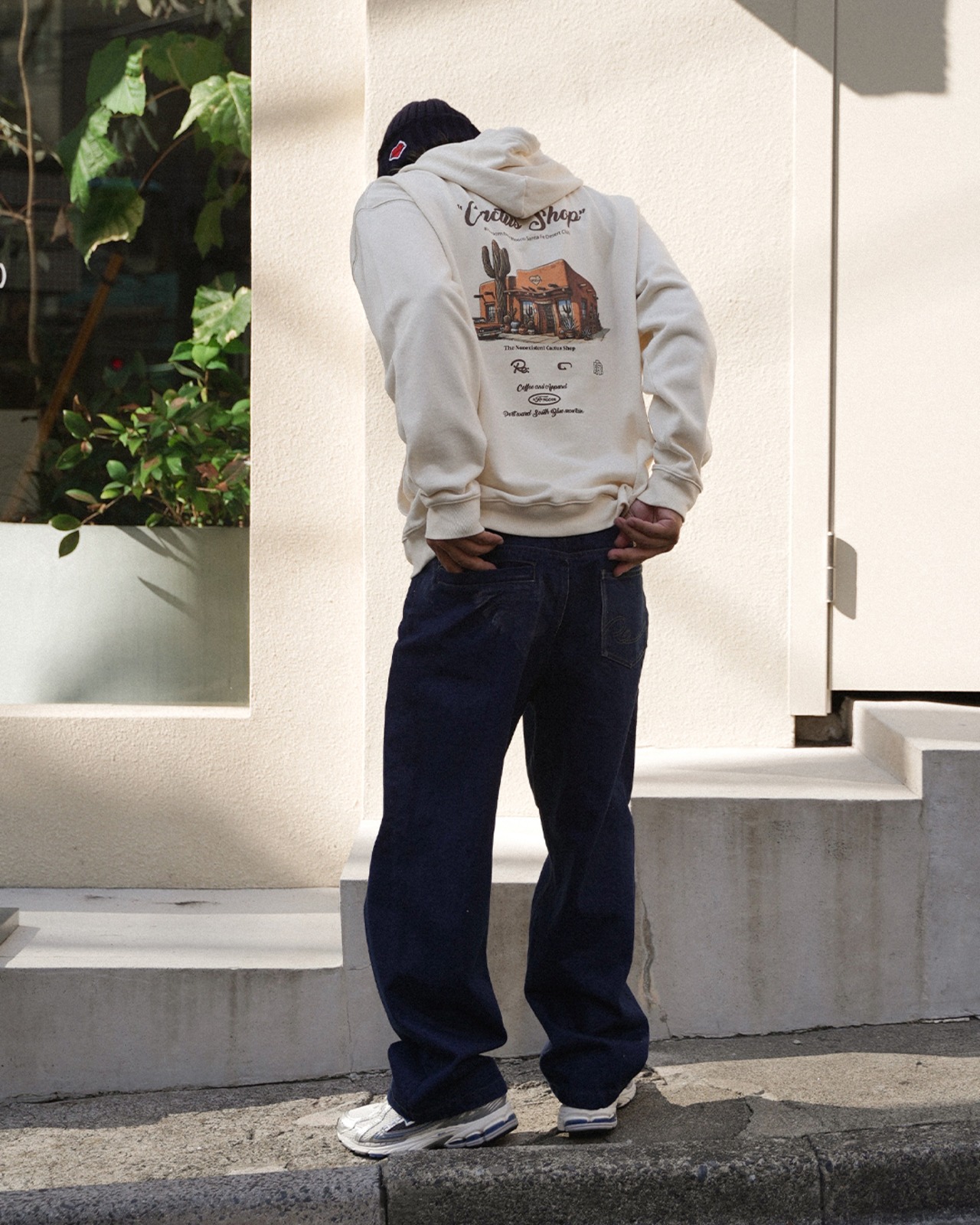 【#Re:room】CACTUS SHOP BACK PRINT SWEAT PARKA［REC868］