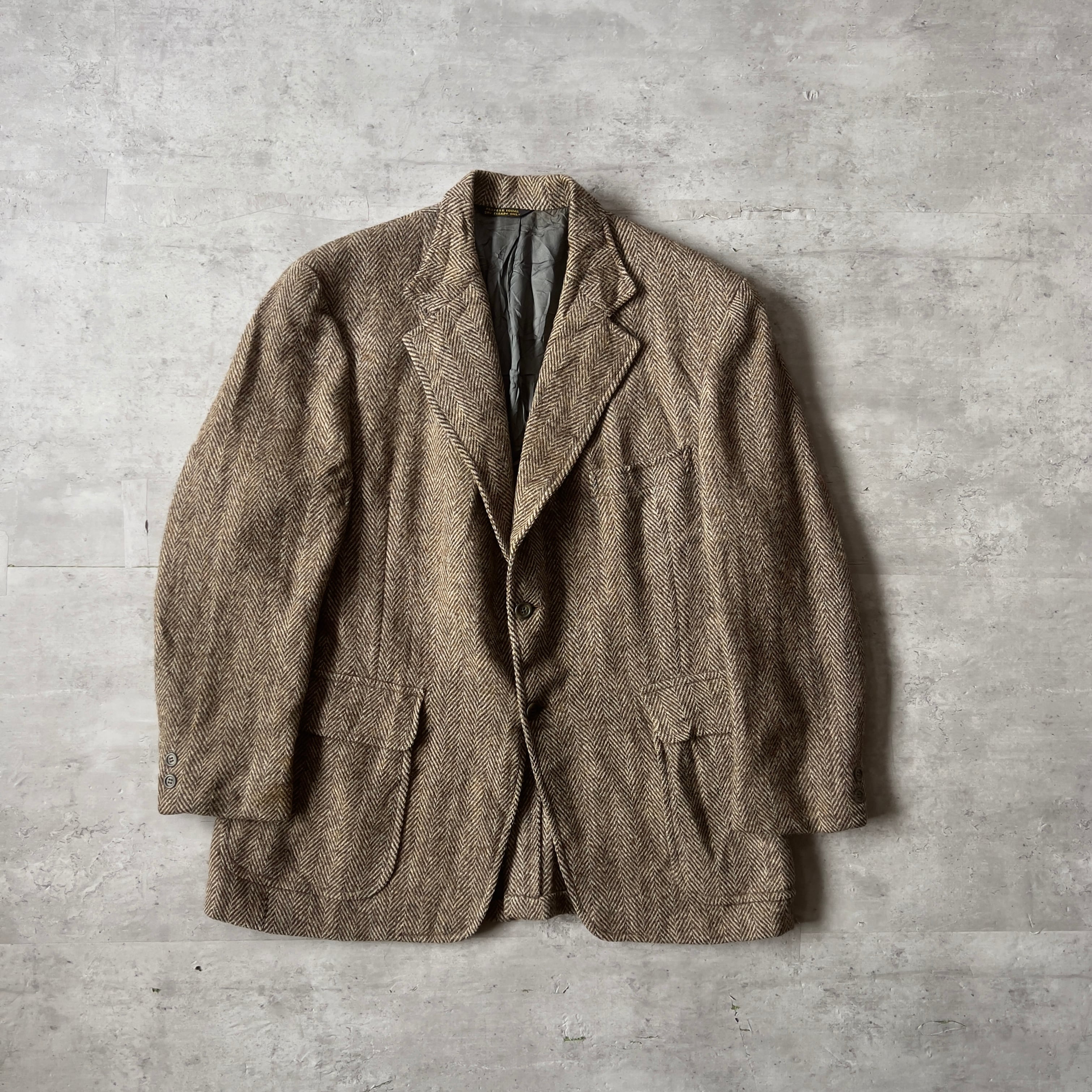 60s “Harris Tweed” PBM wool tailored jacketテーラードジャケット ...