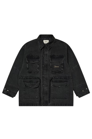 [DEINET] CHAIN DENIM M51 FIELD JACKET IN BLACK 正規品 韓国ブランド 韓国通販 韓国代行 韓国ファッション デイネット ダイニット 日本 店舗