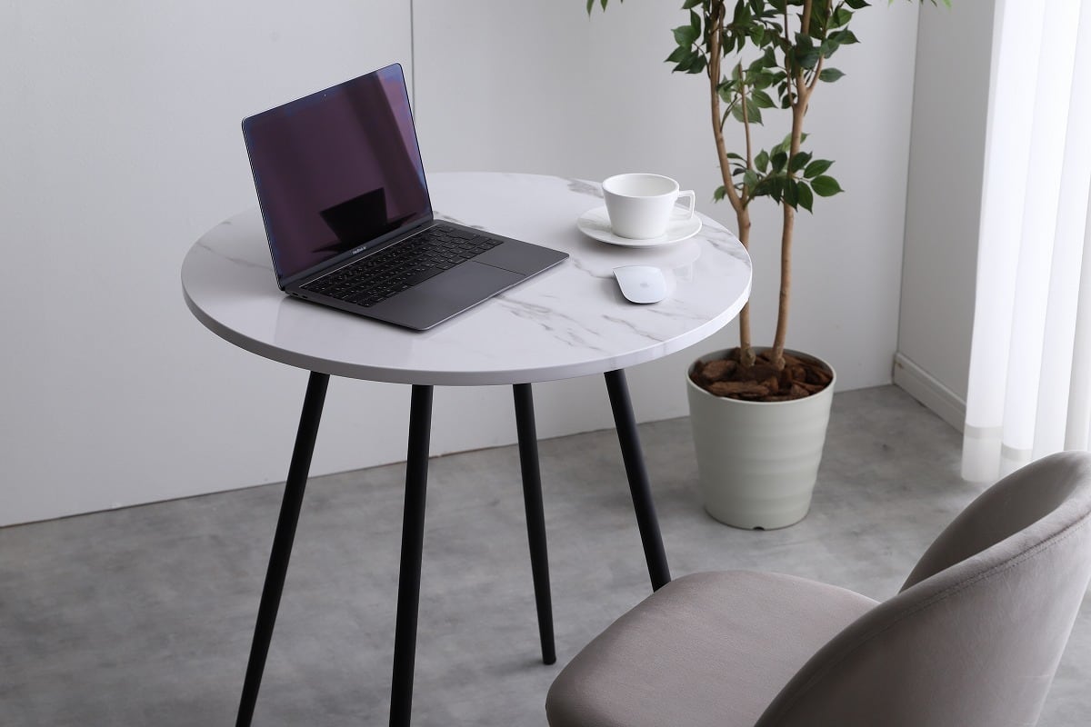 大理石柄テーブル 清潔感溢れる上品な佇まいの大理石柄テーブル | TKSKSHOP☆送料無料☆