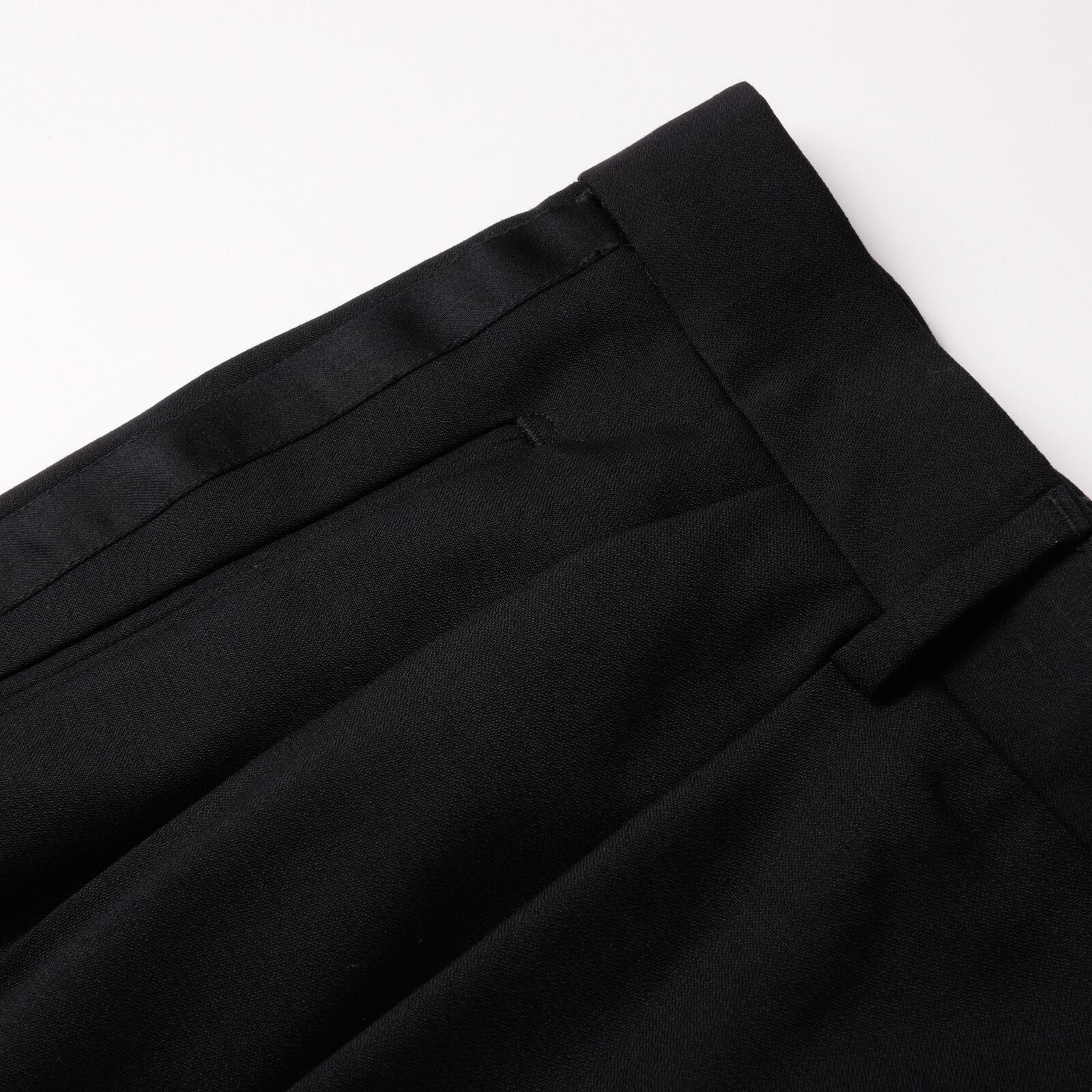 極美品】Special vintage wool tuxedo slacks pants W33 Black made in
