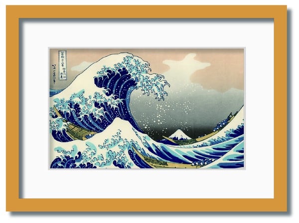 和楽シリーズ インテリアアート 葛飾北斎/富嶽三十六景/神奈川沖浪裏