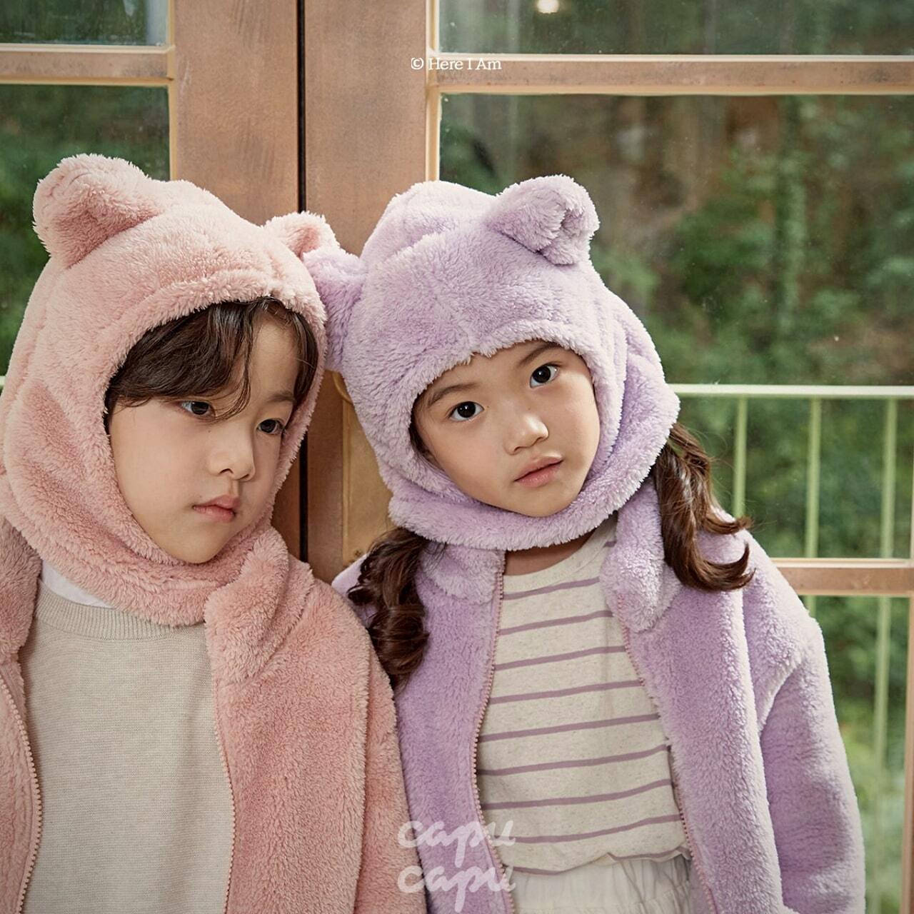 monmimi 韓国子供服 キャップ ベビー 子供用 ダメージ加工 - 帽子
