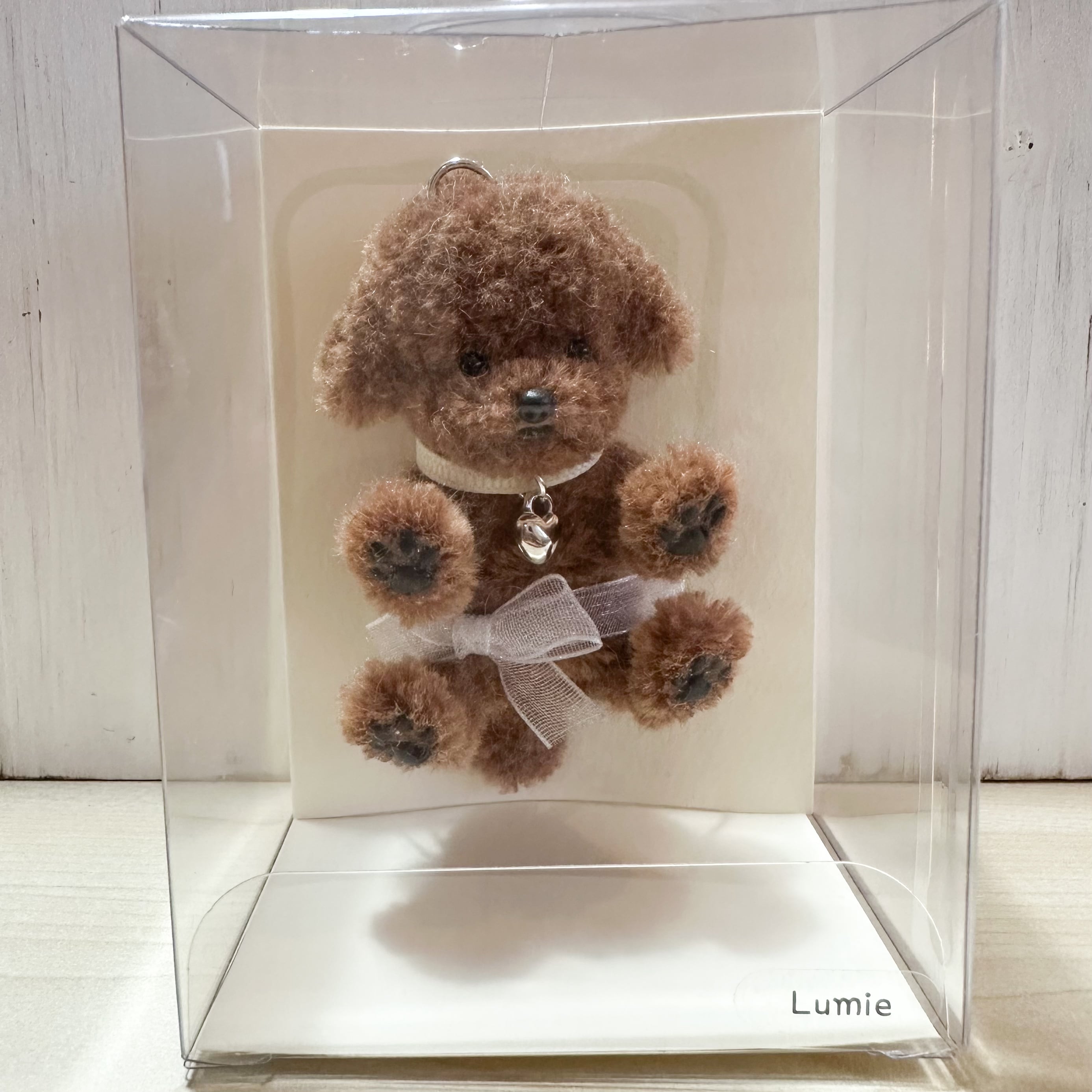 Lumie 手作りモールドール トイプードル レッド