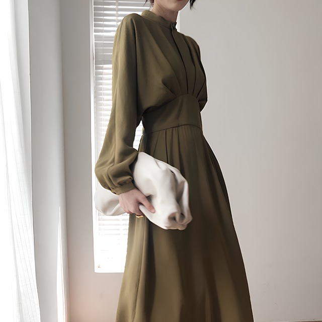 ヘボンフレンチレトロデザインワンピース　BM0242