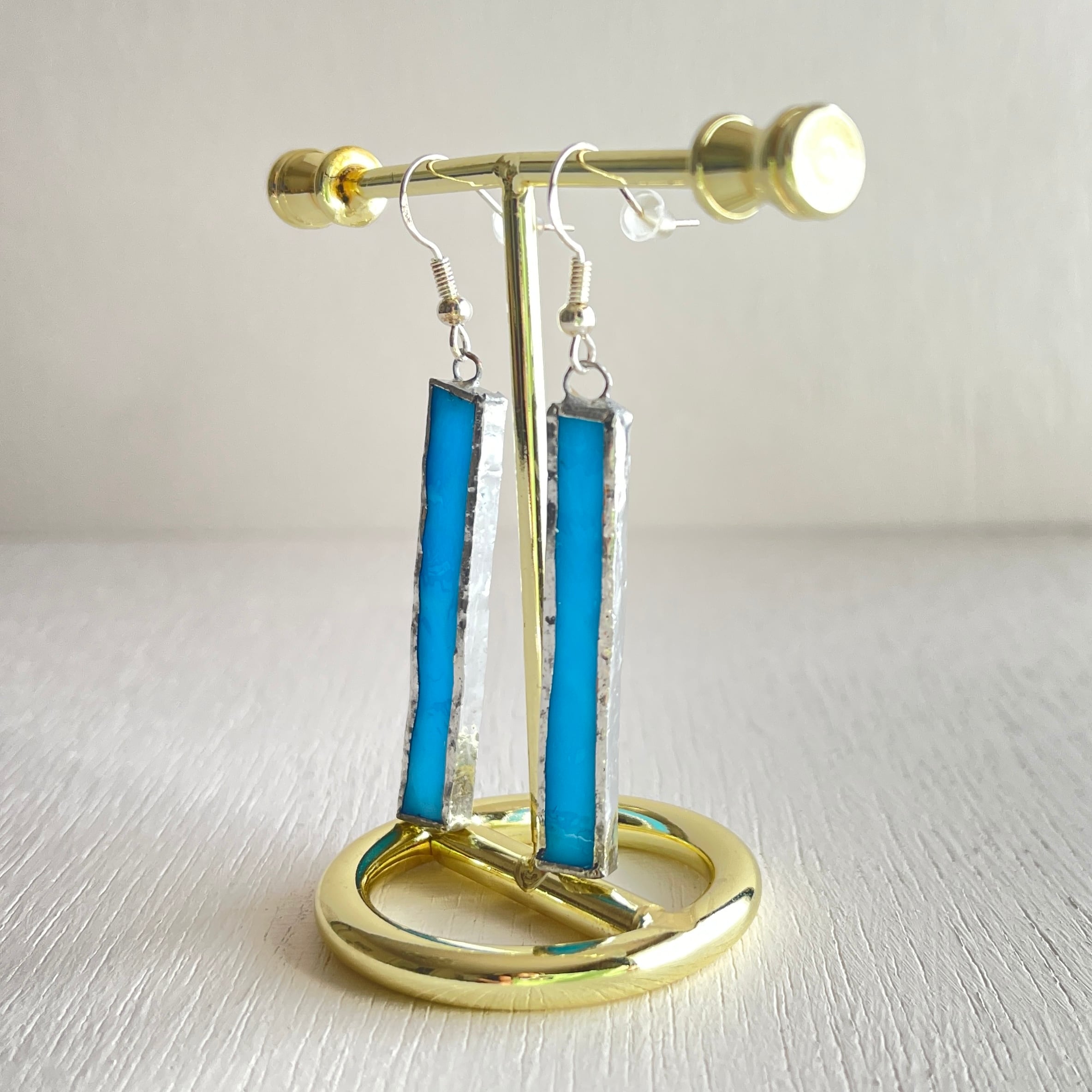 アンティーク★ムラーノガラス・ターコイズ鈴蘭★ドールピアス イヤリング★フランス bc37e8e739c27bf7704370572a245b