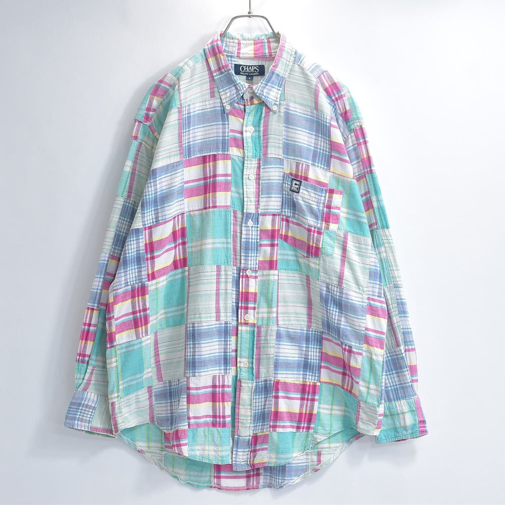 90s CHAPS Ralph Lauren チャプス ラルフローレン マドラスチェック