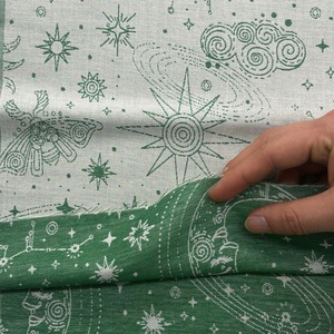 tja298◆オーダー販売50cm単位◆綿100%播州織りジャガード生地◆マレファブ