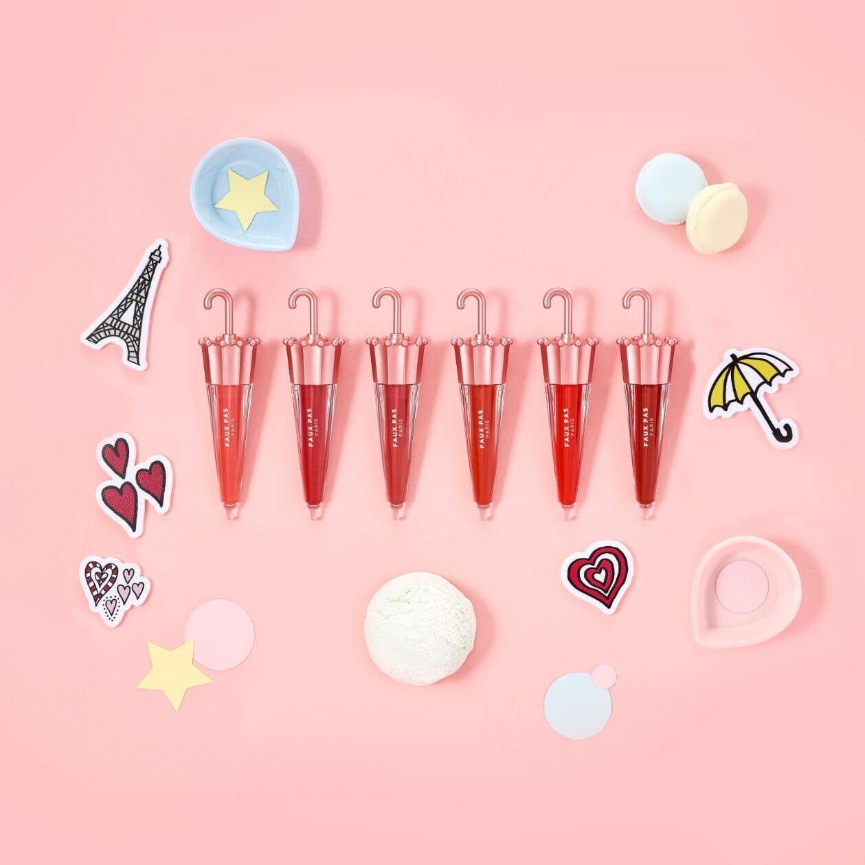 FAUX PAS PARIS】 Warning Red #ウォーニングレッド 韓国コスメ