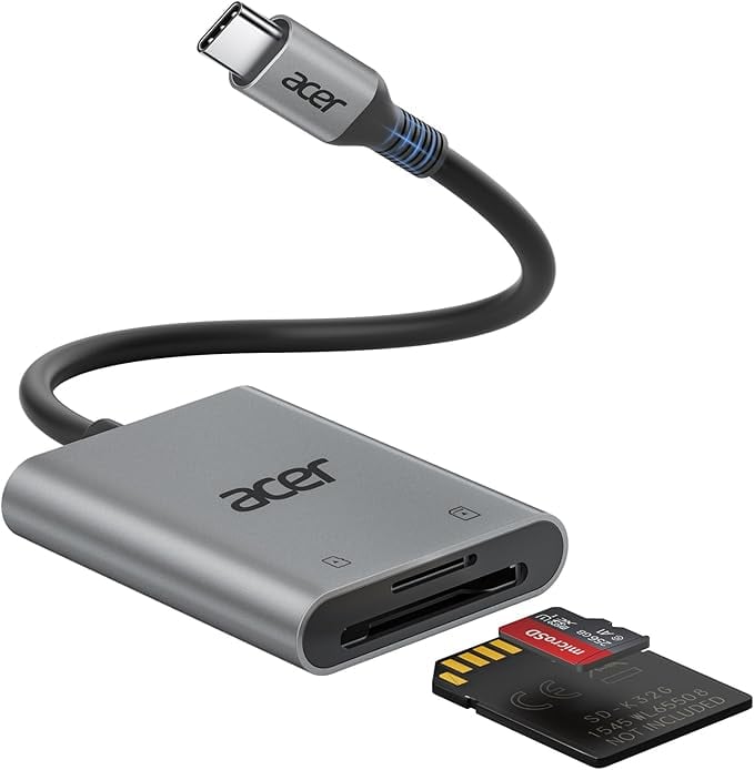 Acer SDカードリーダー タイプC【2-IN-1】USB-C iPhone SDカード