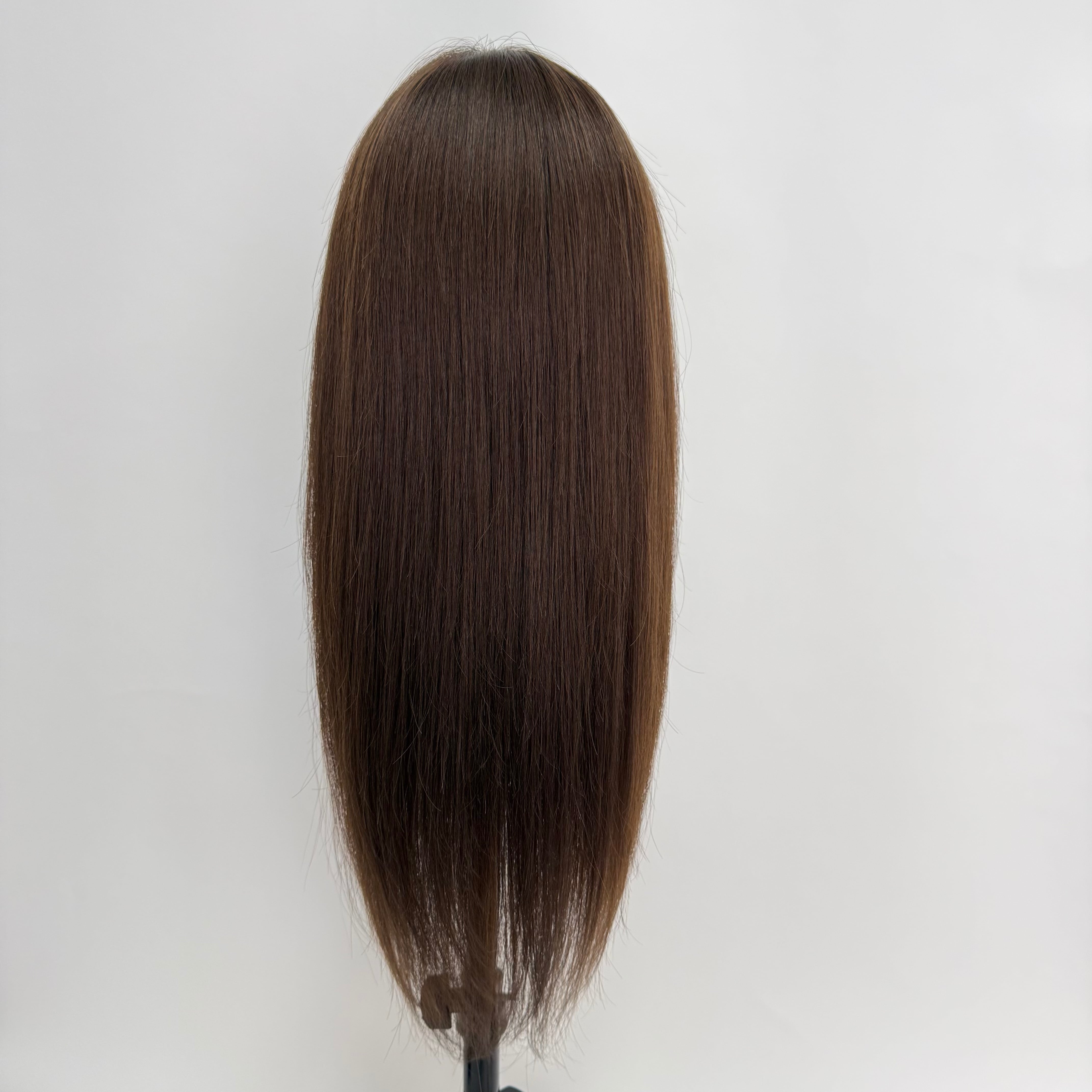 ソフトフィットウィッグ 未カット 55cm ナチュラルブラウン系(根元暗め