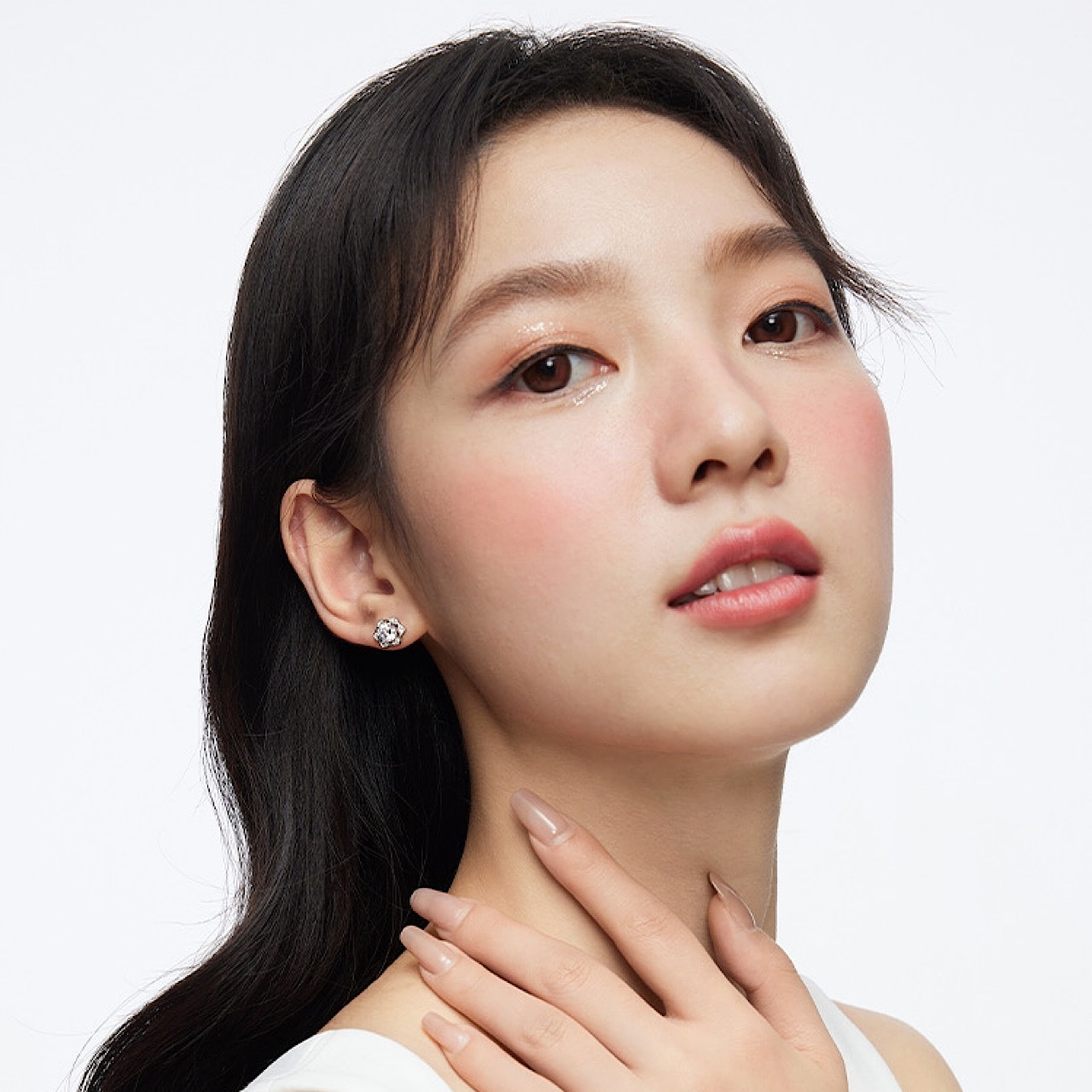 おしゃれ キラキラ ダイヤモンド シルバー ピアス - 3