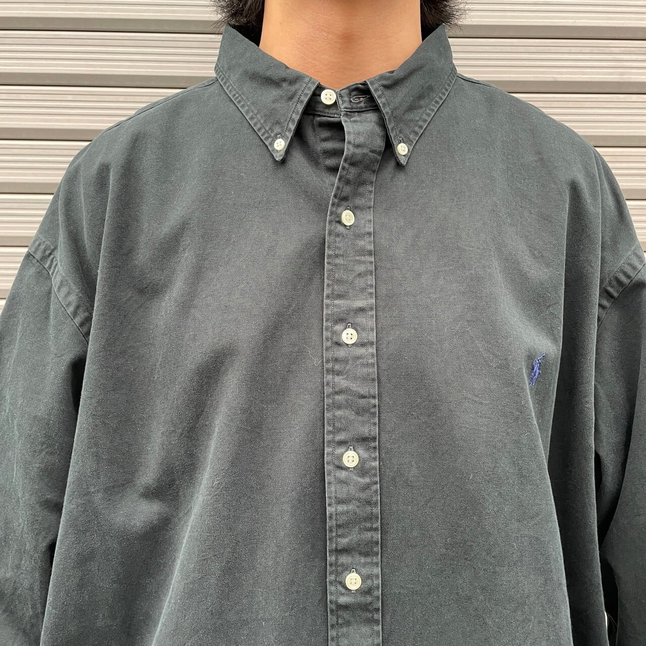 ラルフローレン ラガーシャツ XXL グレー ビックサイズ 希少 アイコニック ラグビー シャツ （カットソー）｜POLO RALPH LAUREN