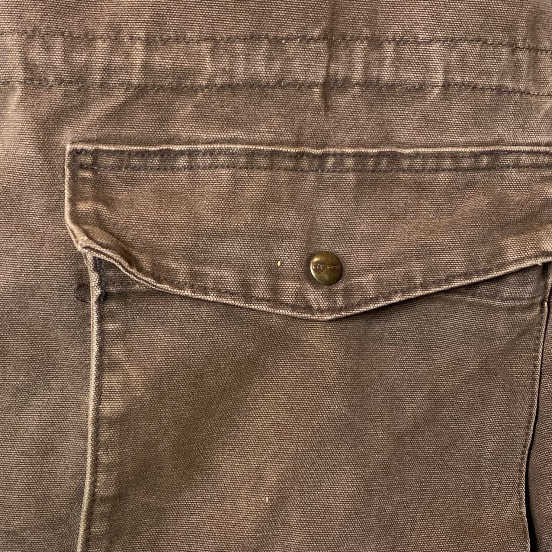 USA製 Carhartt サンタフェチョアコートブラウン星タグレア