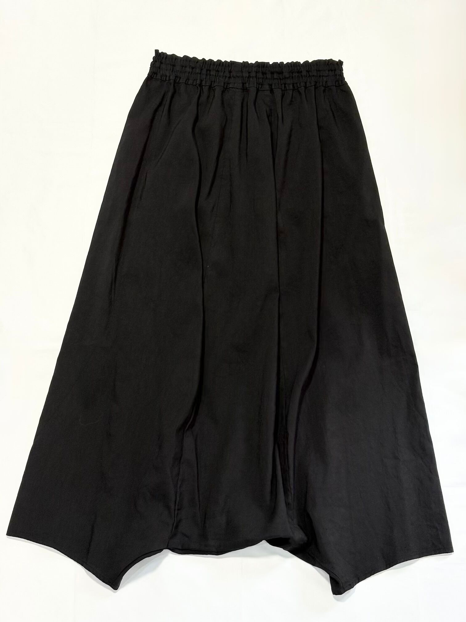 マサラダ様★登山用ブラック サルエルパンツ FACTORY・綿麻 サルエルパンツ・ブラック | dagligdag（ダグリグダグ）