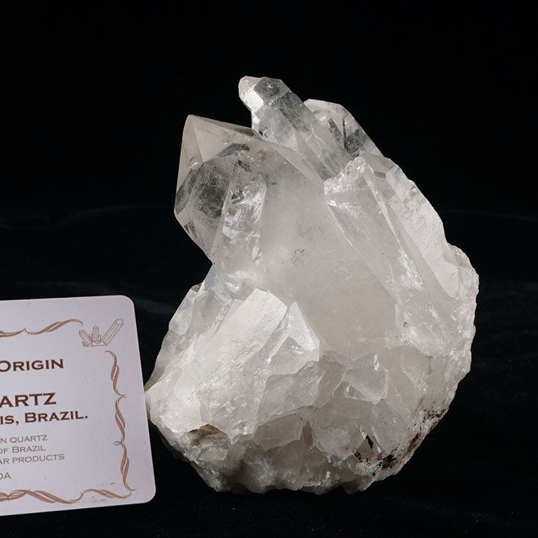 水晶 クラスター 原石 ブラジル ミナスジェライス州 コリント産 レムリアンシード 証明書付属 一点物 282-435