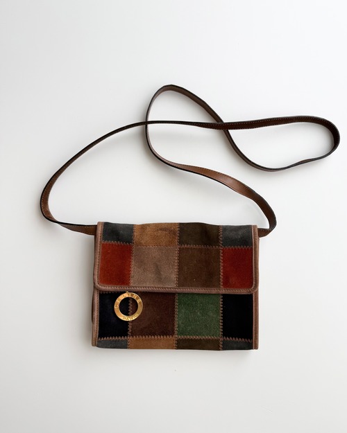 1990s CELINE PATCHWORK SHOULDER BAG