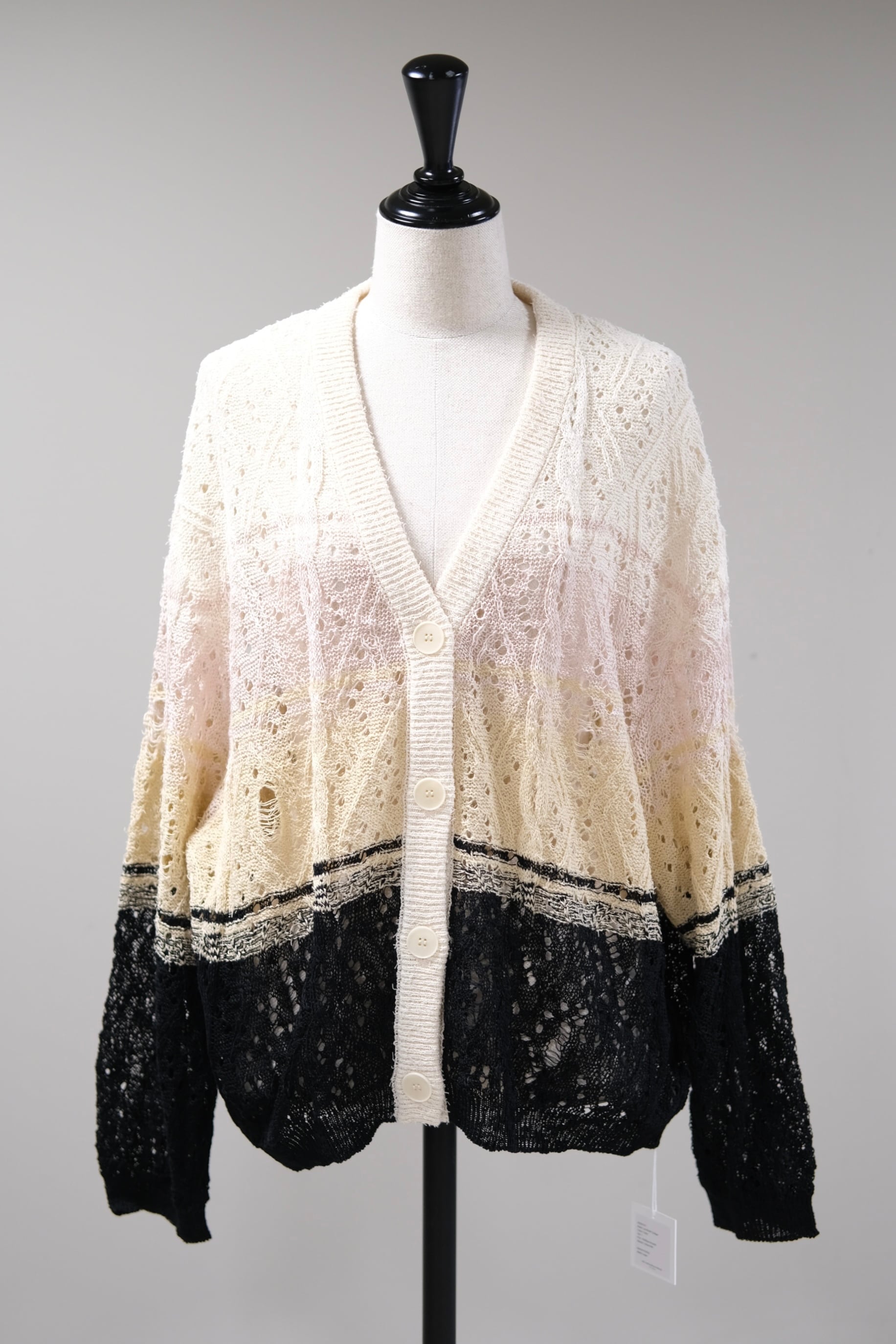 kota gushiken】Broken Lace Border Cardigan - cream - | loop kota gushiken】Broken Lace Border Cardigan - cream - | loop