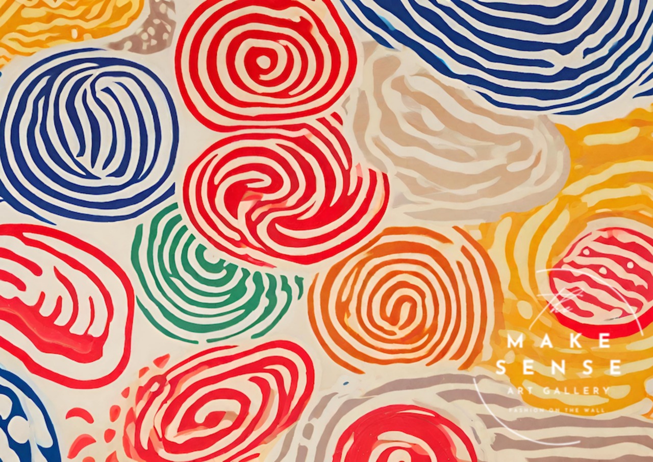 RAMEN｜カラフル抽象ラーメンアートポスター｜日常をアップデートする遊び心あるインテリアにA3ポスター