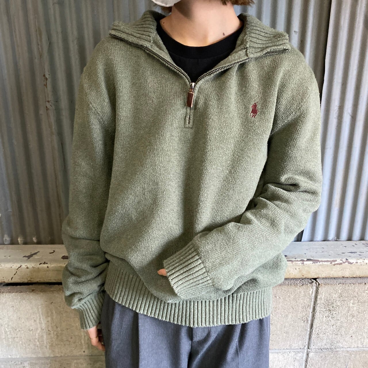 Polo by Ralph Lauren ポロバイラルフローレン ハーフジップ コットン 
