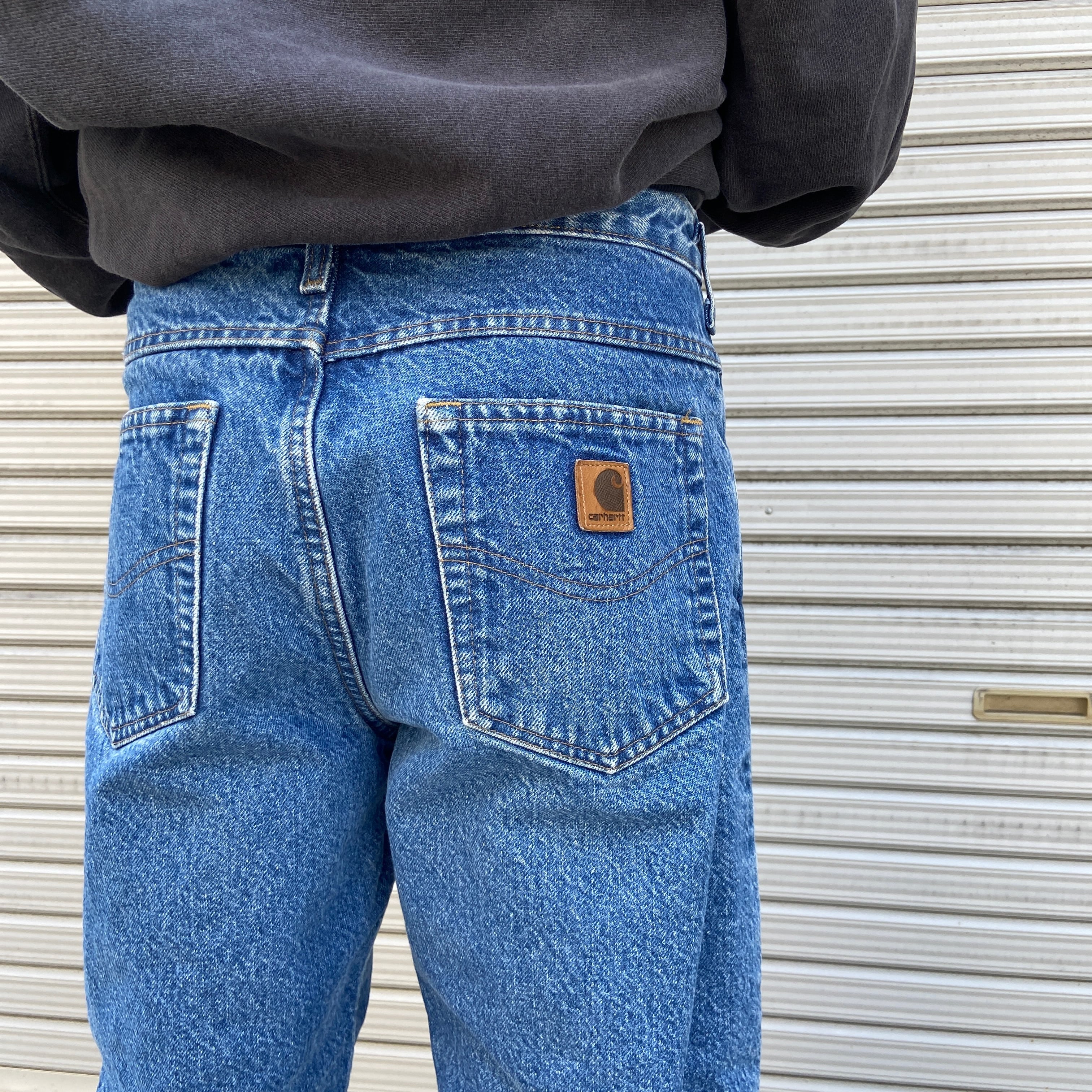 90s カーハート フランネルライナージーンズ デニム インディゴ 90s カーハート フランネルライナージーンズ デニム インディゴ