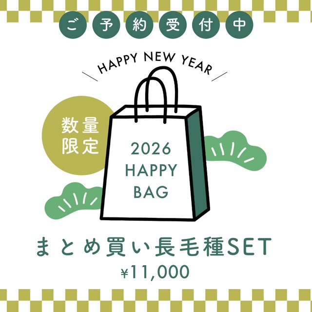 【数量限定】HAPPY NEW YEAR：まとめ買いセット（長毛種用)