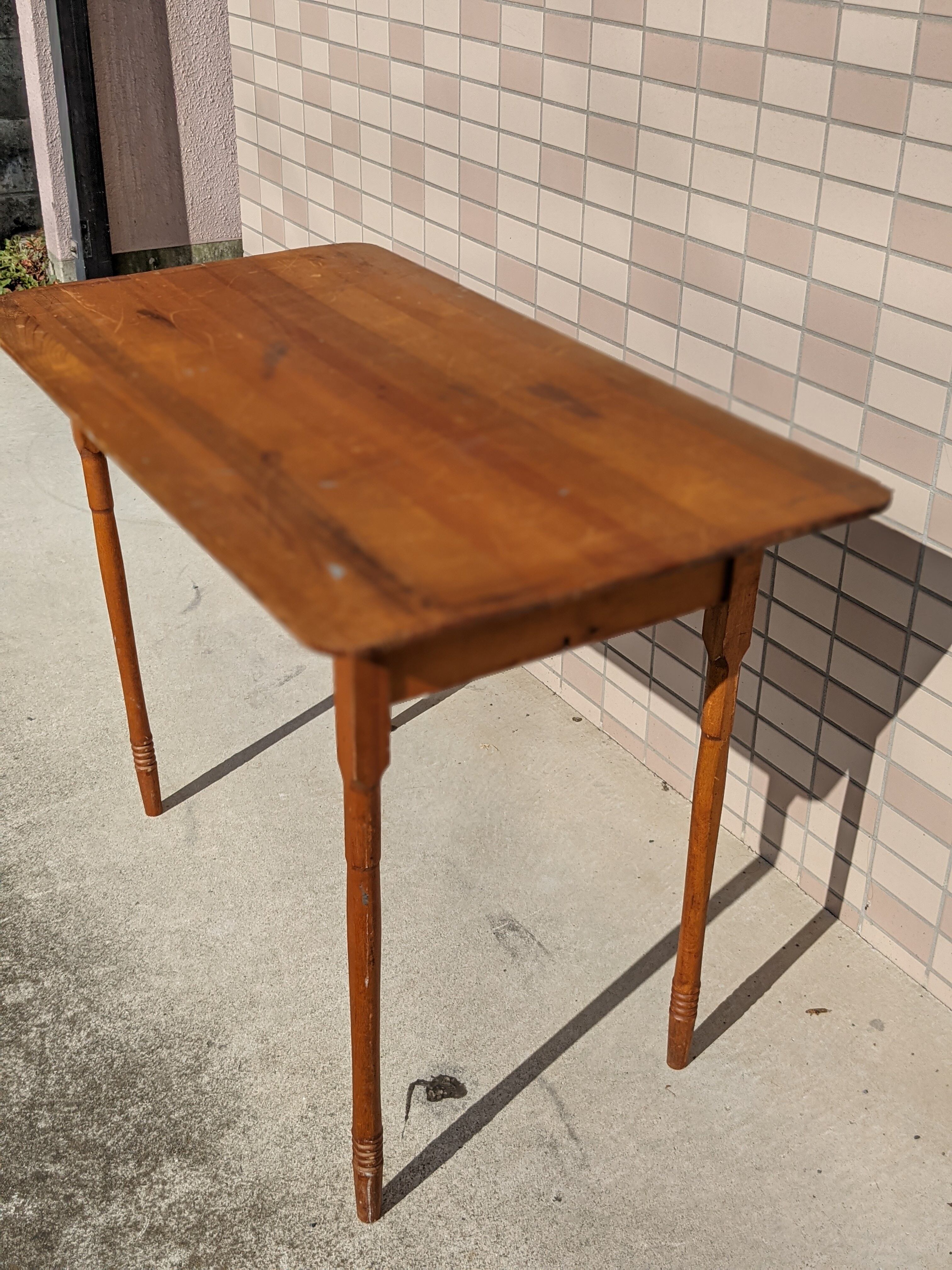Vintage Wood Folding Table Antique Table ビンテージ 木製