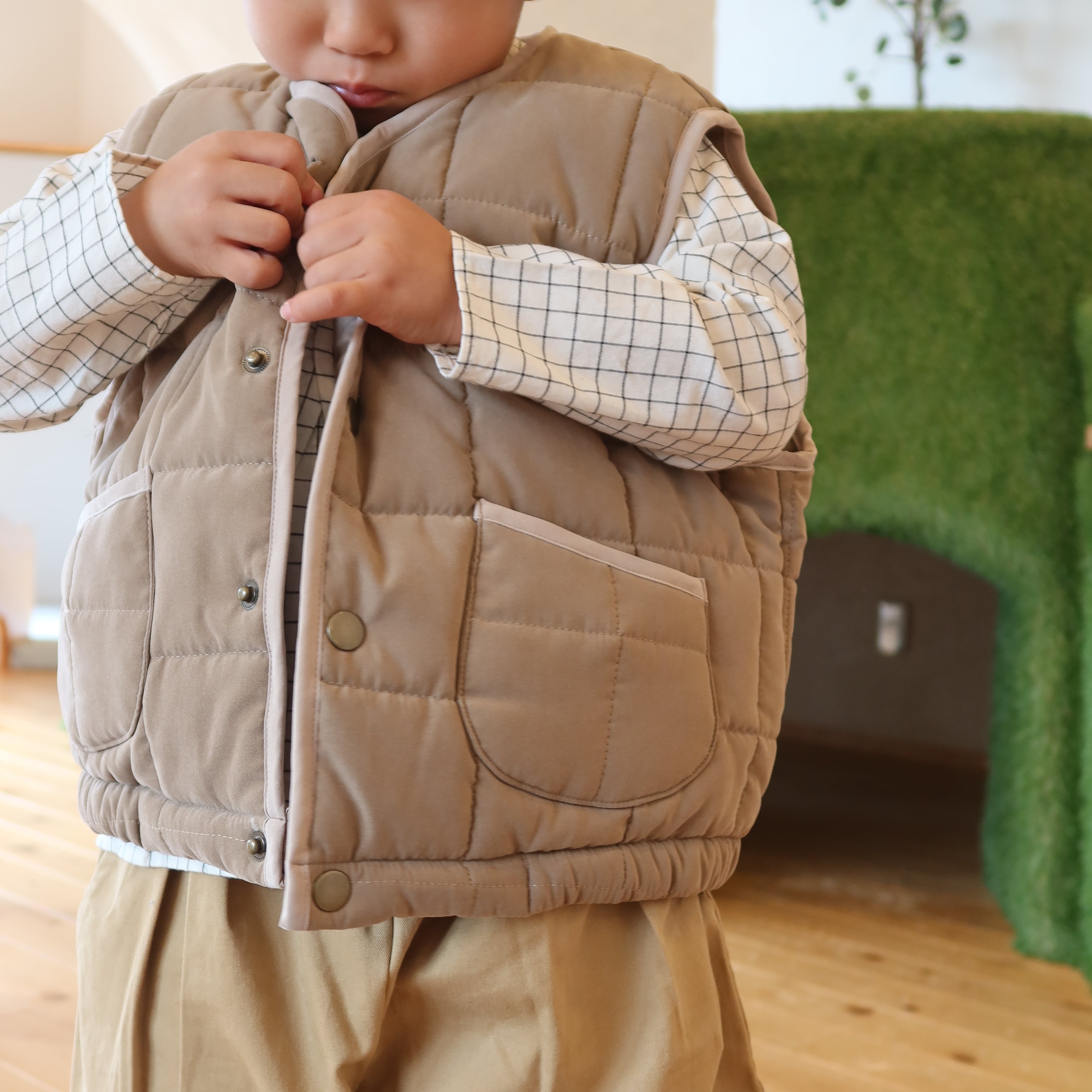 キルティングベスト | 韓国子供服 Bisque -びすく-