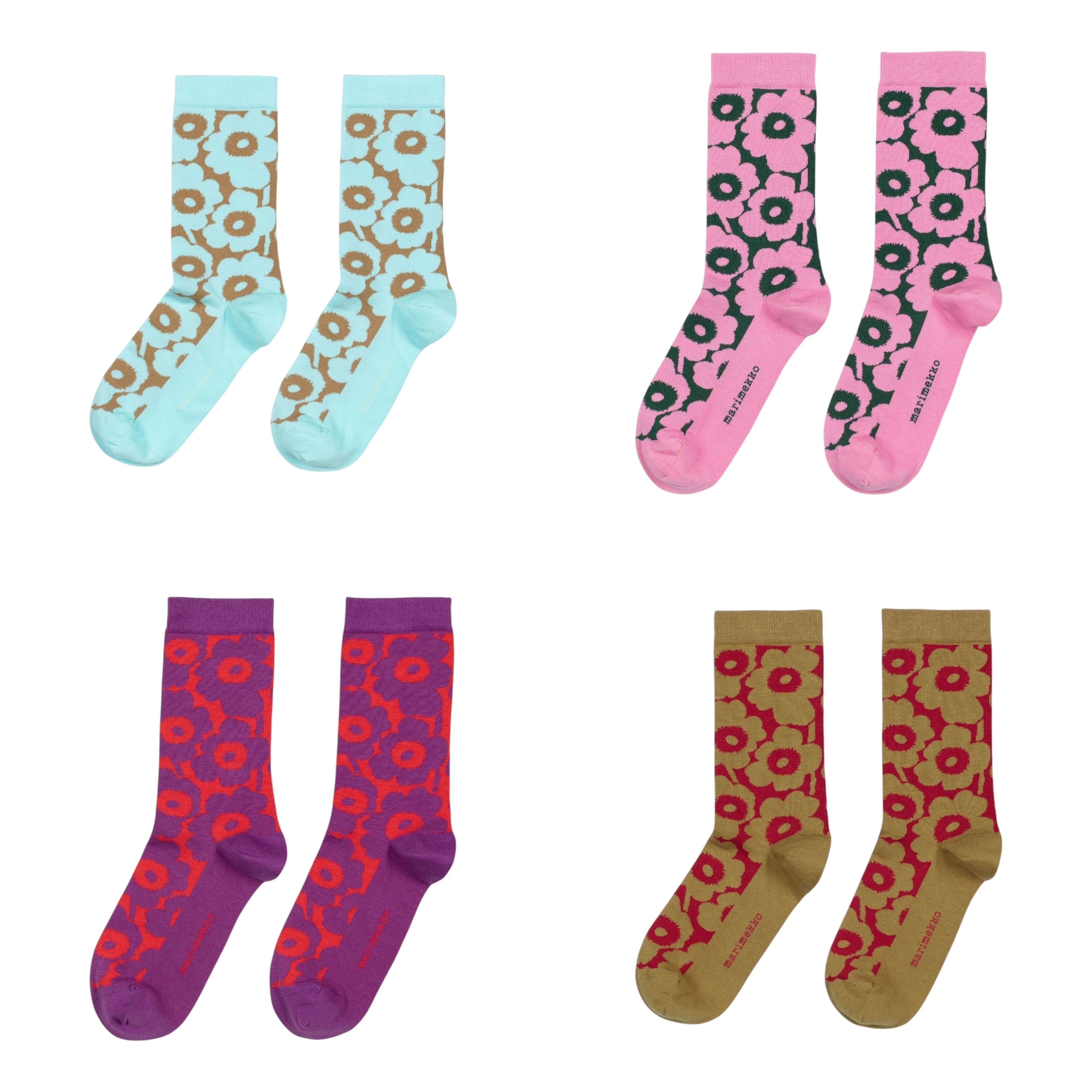 marimekko マリメッコ/ Pieni Unikko クリスマスソックス Linjaus Unikko ソックス | Maija Isola | Marimekko (マリメッコ