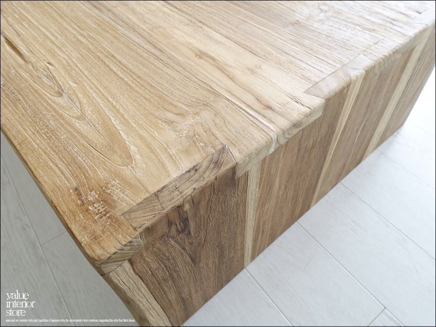 オールドチーク無垢材 リビングテーブルVie180N 座敷机 座卓 センター