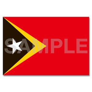 世界の国旗ポストカード ＜アジア＞ 東ティモール民主共和国 Flags of the world POST CARD ＜Asia＞ The Democratic Republic of Timor-Leste