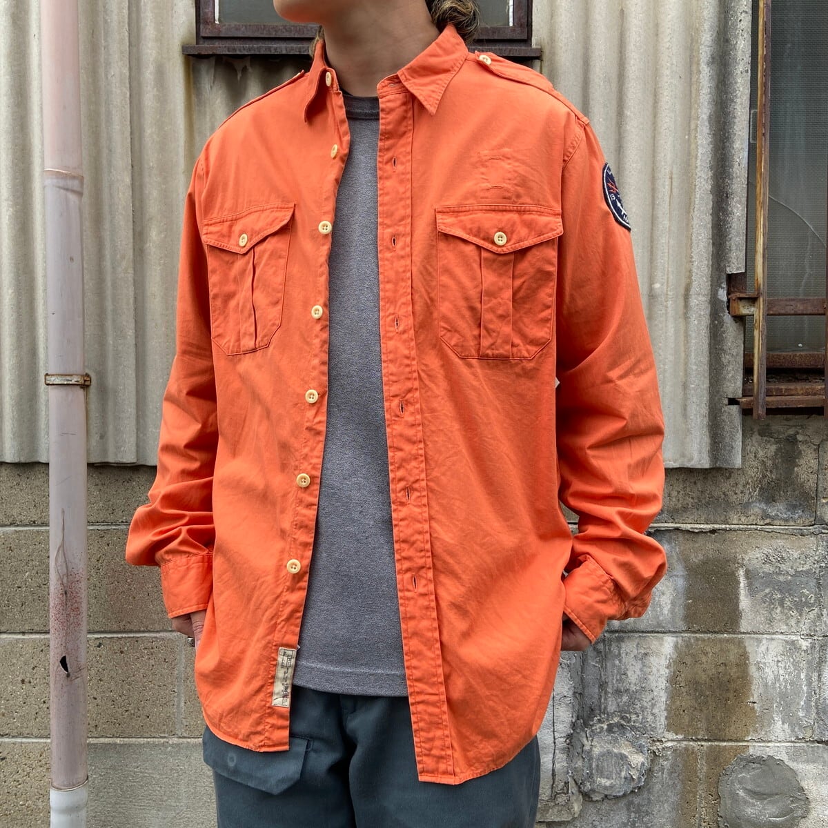Polo by Ralph Lauren オールドラルフローレン サファリシャツ メンズL 