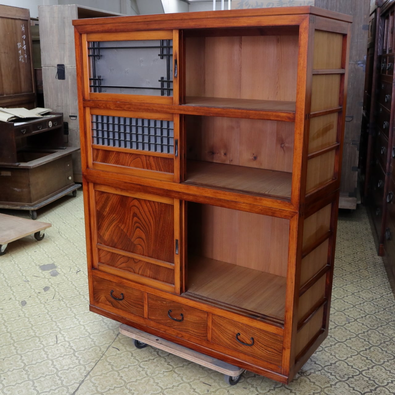 【専用】骨董　アンティーク家具　古民具　脚付き時代箪笥テレビボード 専用】骨董 アンティーク家具 古民具 脚付き時代箪笥テレビボード