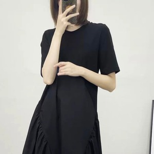 切替ギャザーデザインワンピース　A2201