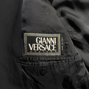 vintage GIANNI VERSACE COUTURE drape wool suits set-up